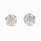 Cluster Stud Moissanite Earrings